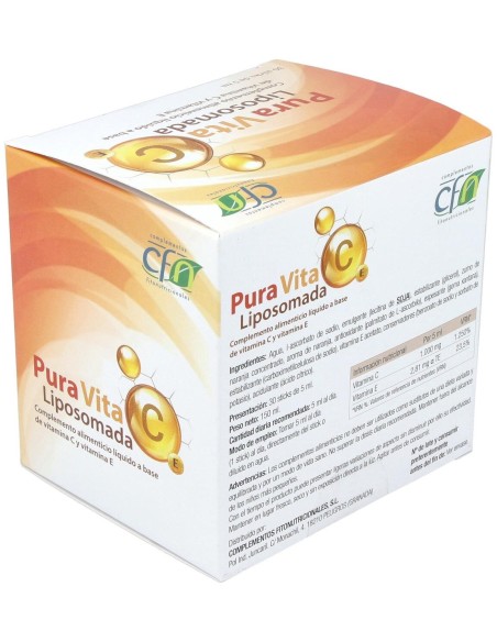 Pura Vitamina c Liposomada 30 Sticks de Cfn