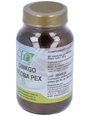 Ginkgo Biloba Pex 60 Caps. de Cfn