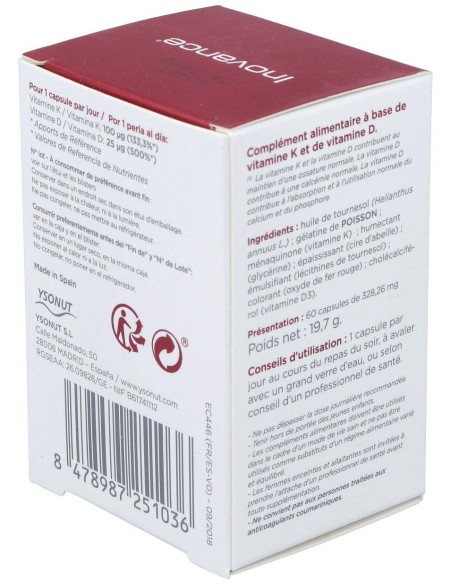 Vita K2+D3 60Perlas de Inovance