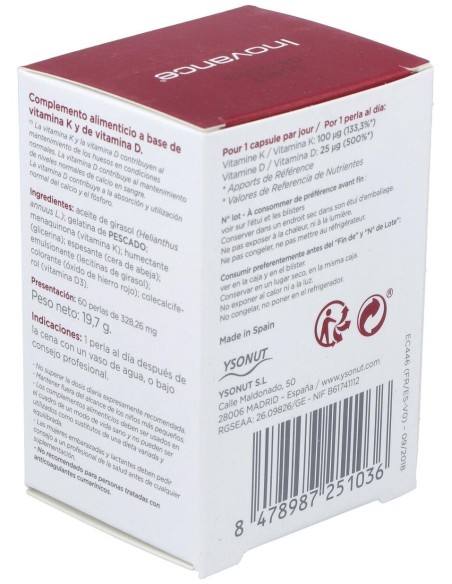 Vita K2+D3 60Perlas de Inovance