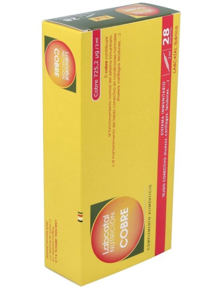Cobre 4 28X2Ml Ampollas Labcatal