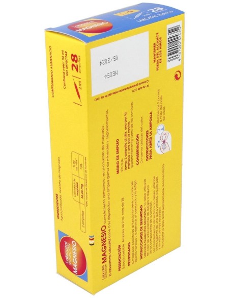 Magnesio 9 28X2Ml Ampollas Labcatal