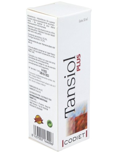 Tansiol Plus (Tensiol) 50Ml. de Codiet