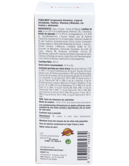 Fragilment 250Ml. de Codiet