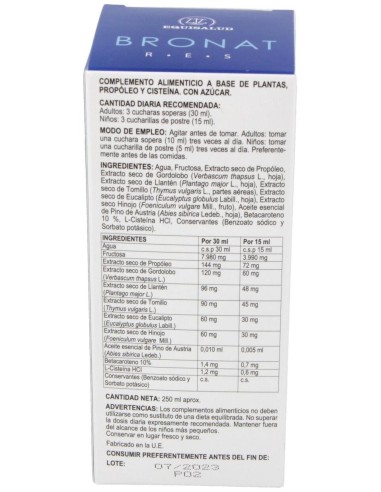 Bronat Jarabe 250Ml. de Internature