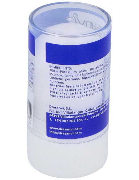 Desodorante Alumbre Mineral Cristal 120Gr Drasanvi