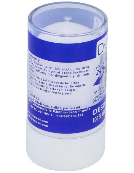 Desodorante Alumbre Mineral Cristal 120Gr Drasanvi