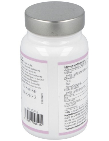 Natural DHA Embarazo y Lactancia 60 perlas de Puro Omega