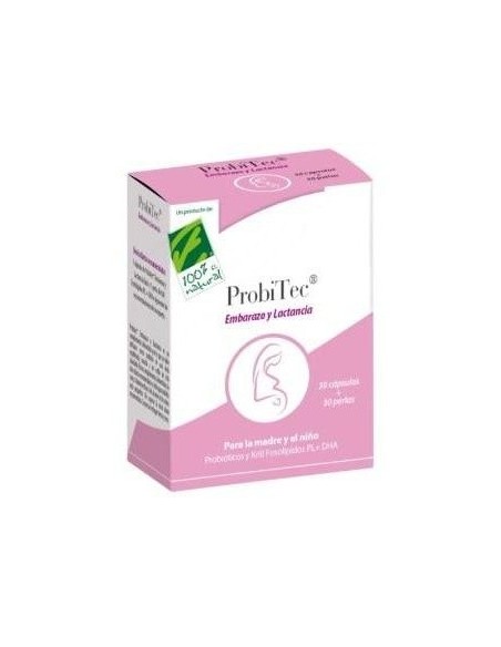 Probitec Embarazo Y Lactancia 30Cap+30Perlas de Cien Por Cien Natural
