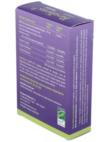 Resiliens Vitalidad 60Cap. de Cien Por Cien Natural
