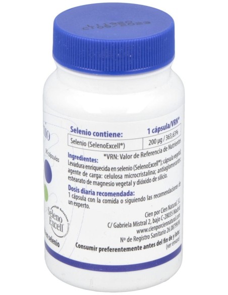 Selenio 90Cap. de Cien Por Cien Natural