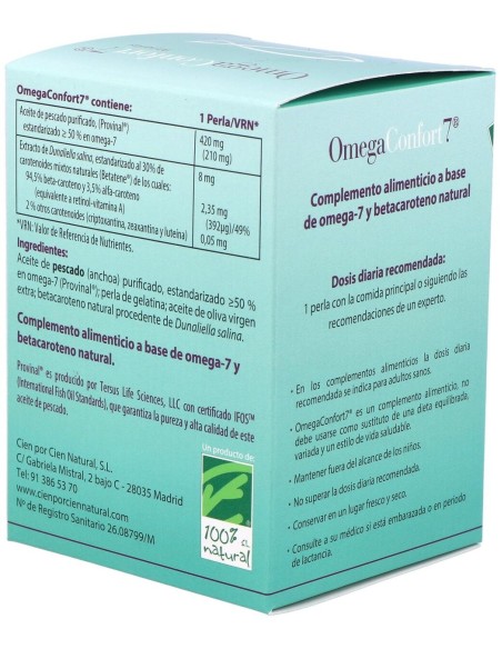 Omegaconfort7 90Cap. de Cien Por Cien Natural