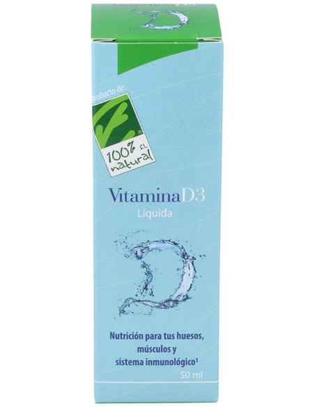Vitamina D3 Liquida 50Ml. de Cien Por Cien Natural