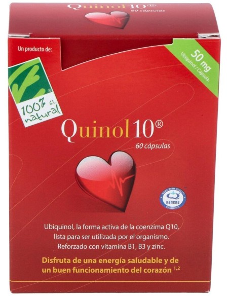 Quinol 10 50Mg. 60Perlas de Cien Por Cien Natural