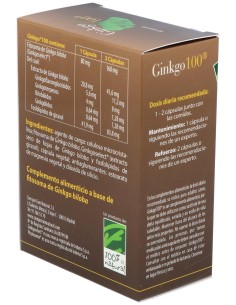 Ginkgo 100 60Cap. de Cien Por Cien Natural 2