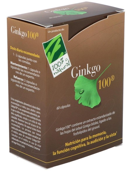 Ginkgo 100 60Cap. de Cien Por Cien Natural