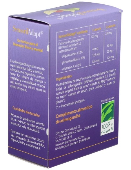 Sensoril Adapt. 60Cap. de Cien Por Cien Natural
