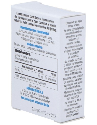 Melatonina Travel 90Comp. de Mgdose