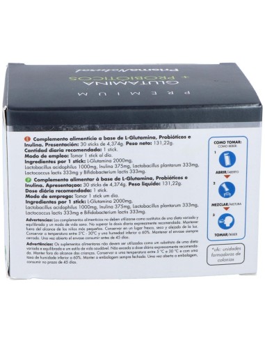 Glutamina + Probioticos 30Sticks de Prisma Natural