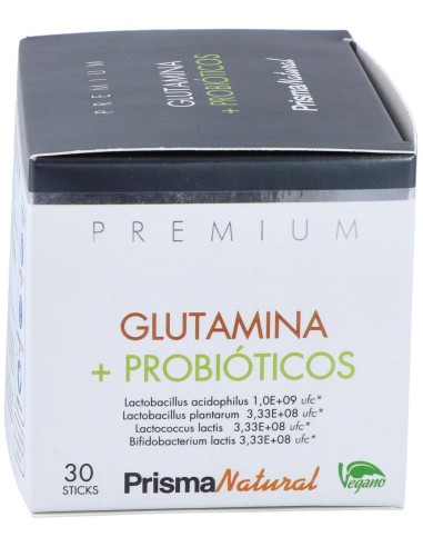 Glutamina + Probioticos 30Sticks de Prisma Natural