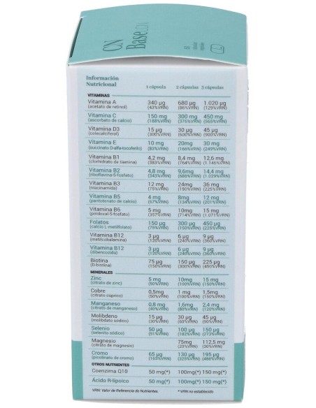 Cn Base 60Cap.Veg. de Lcn