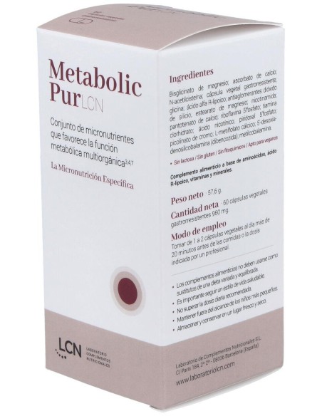 Metabolic Purlcn 60Cap. de Lcn