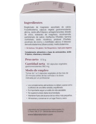 Metabolic Purlcn 60Cap. de Lcn