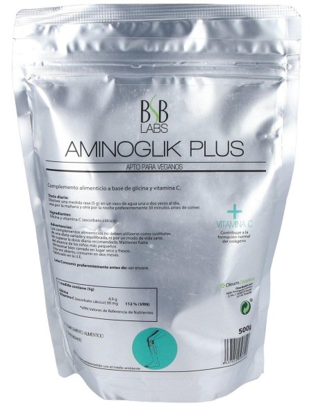 Aminoglik Plus+Vitamina C 500Gr. Sg Vegan de Bsb Labs