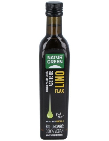 Aceite De Lino 1ª Presion Frio 500Ml. Bio de Naturgreen