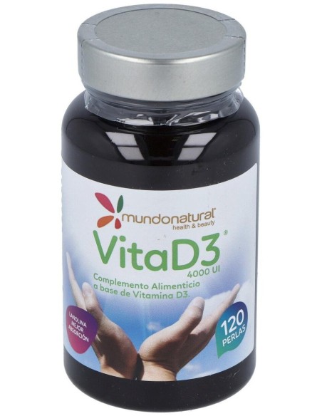 Vita D3 4000Ui 120Perlas de Mundonatural