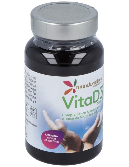 Vita D3 4000Ui 120Perlas de Mundonatural