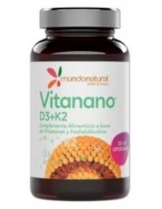 Vitanano Vitaminas D3 + K2 Liposomado 30Cap. de Mundonatural 2
