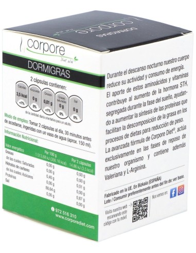 Dormigras 60Cap. de Corpore Diet