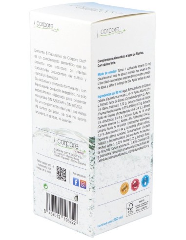 Drenante Y Depurativo 250Ml. Bio de Corpore Diet