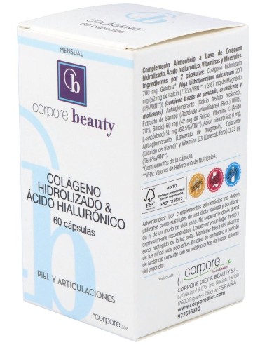 Corpore Beauty Colageno Hidrolizado+Ac Hialur. 60C de Corpore Diet