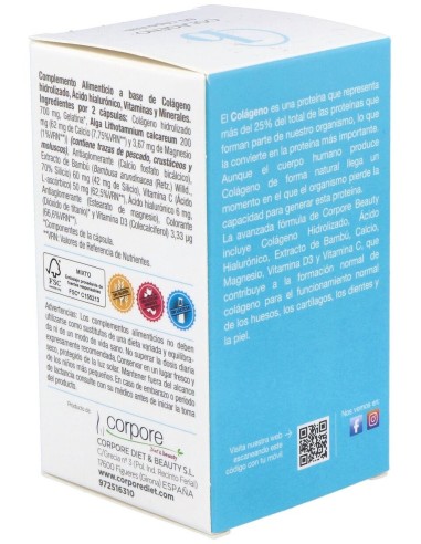 Corpore Beauty Colageno Hidrolizado+Ac Hialur. 60C de Corpore Diet