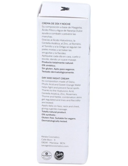 Crema Facial Antiedad Pieles Mixtas 50Ml. de Savages