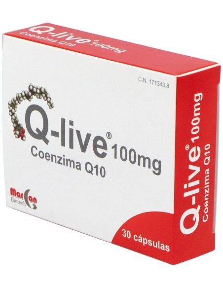 Q-Live Coq10 100Mg. 30Cap. de Margan