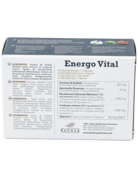 Energo Vital 30Cap. de Betula