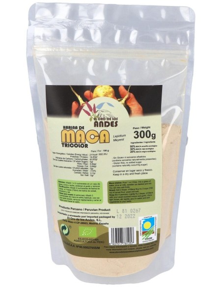 Maca Tricolor Superalimentos 300Gr. Eco de El Oro De Los Andes