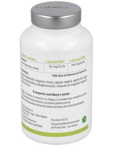 Magnesio 90Cap. de Cien Por Cien Natural