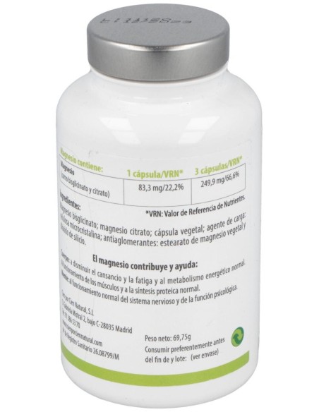 Magnesio 90Cap. de Cien Por Cien Natural