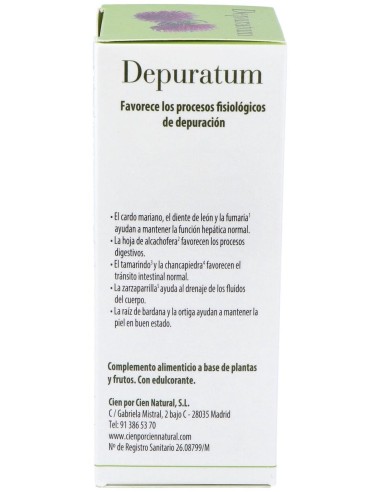 Depuratum 200Ml. de Cien Por Cien Natural