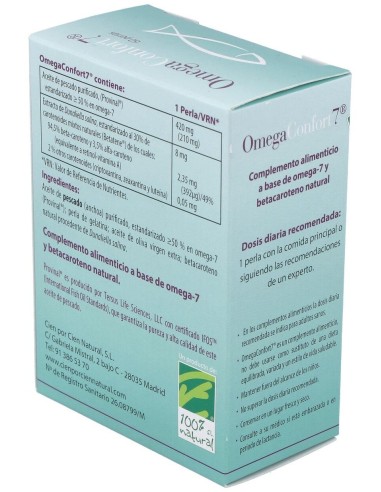 Omegaconfort7 60Cap. de Cien Por Cien Natural