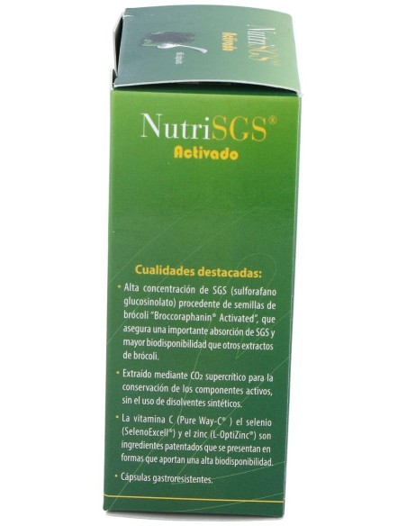 Nutrisgs Activado 60Cap. de Cien Por Cien Natural