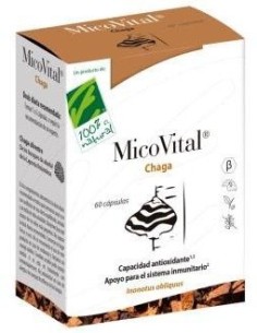 Micovital Chaga 60Cap. de Cien Por Cien Natural 2