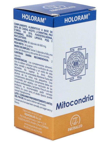 Holoram Mitocondria 60Cap. de Equisalud