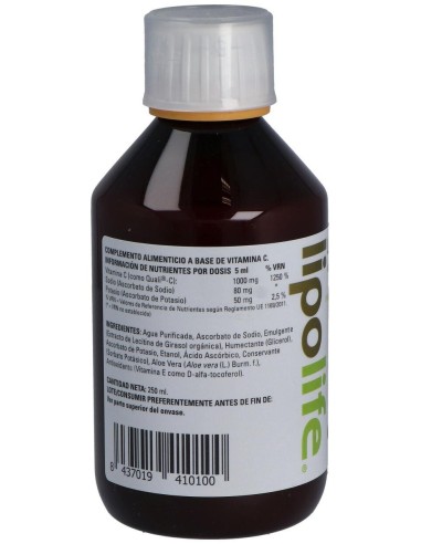 Lipolife Gold Vitamina C 250Ml. de Equisalud