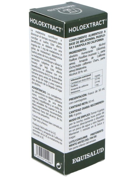 Holoextract Melatonina Sueño 50Ml. de Equisalud