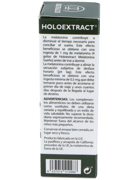 Holoextract Melatonina Sueño 50Ml. de Equisalud